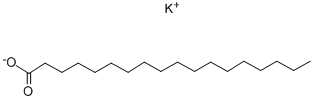 カリウムのステアリン酸塩の構造